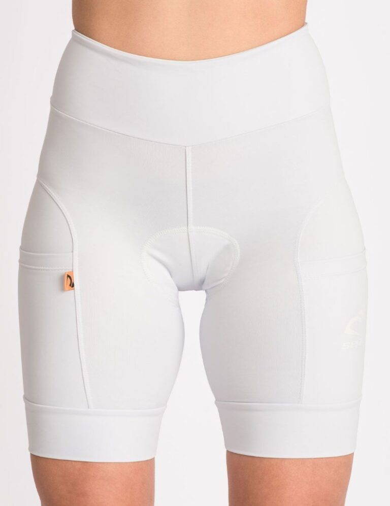 Bermuda Ciclismo  Feminina Emana Branca