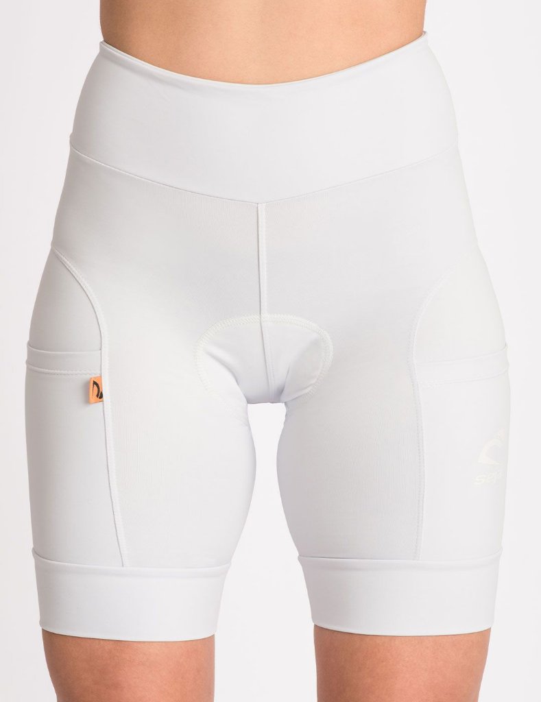 Bermuda Ciclismo  Feminina Emana Branca