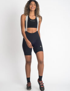 Bretelle Ciclismo Fem Emana Preto