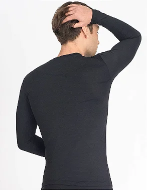 Camisa Segunda Pele Preta UV Masculina